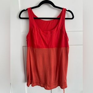 Lululemon Ta Ta Topper Tank Top Toggle Yoga Drawstring Love Red Women’s Sz Large